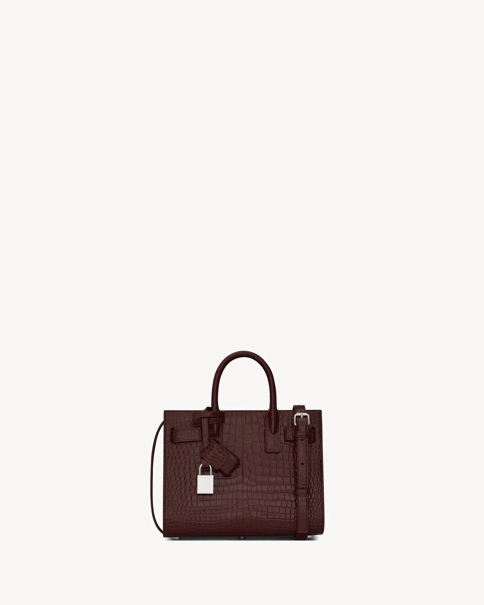 Sac du Jour en cuir embossé crocodile - Nano - MS